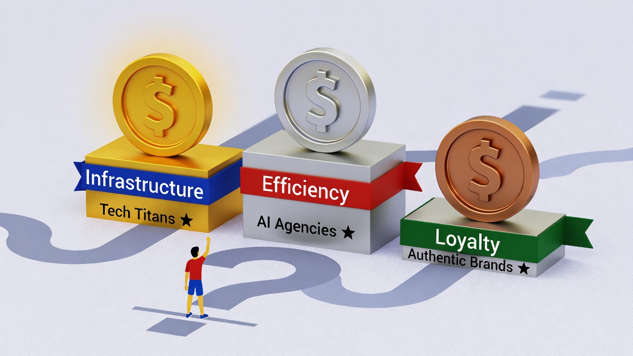 3-race podium with SMB runner choosing