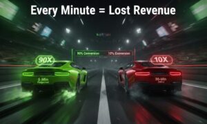 9x lead conversion speed race graph 2026