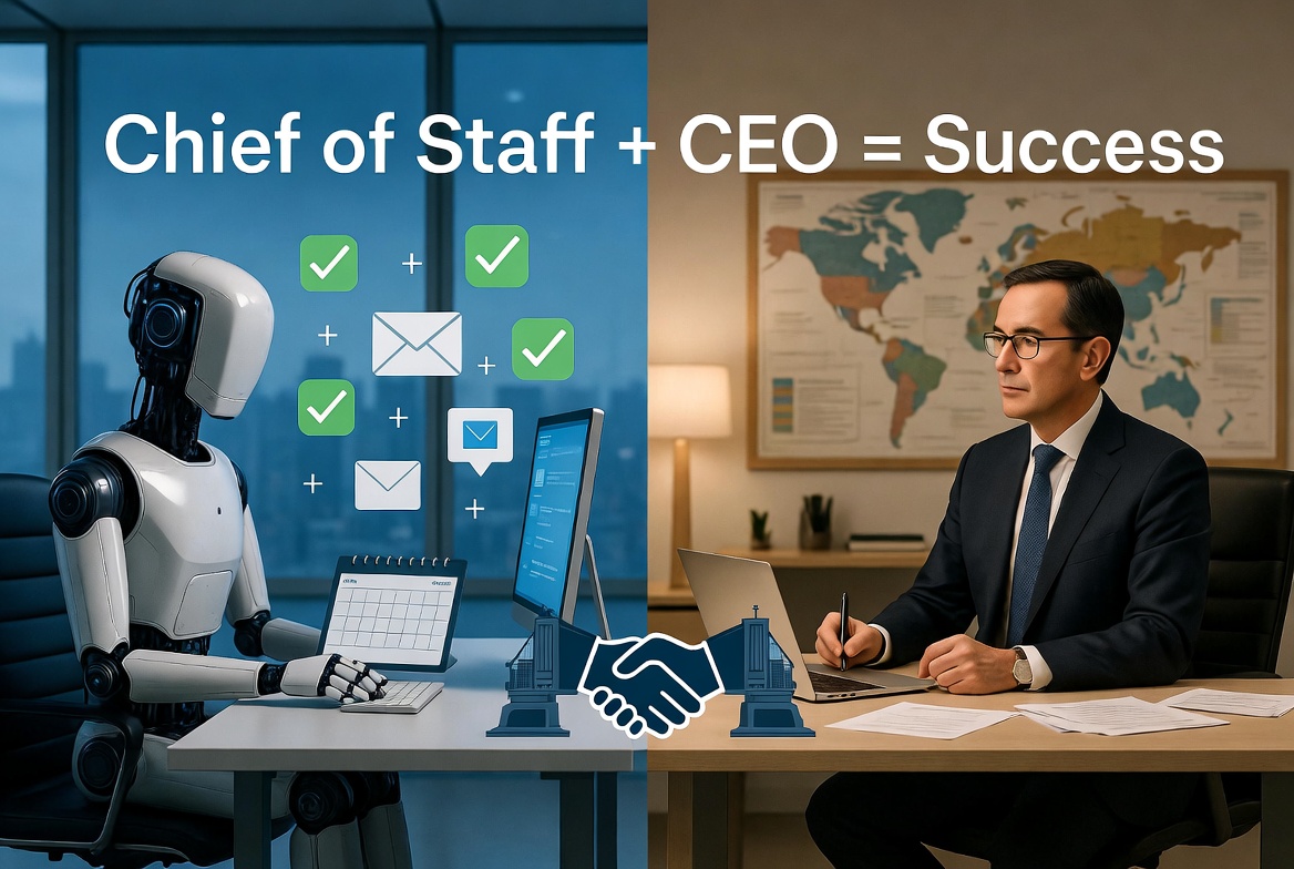 AI Chief of Staff + Human CEO office split