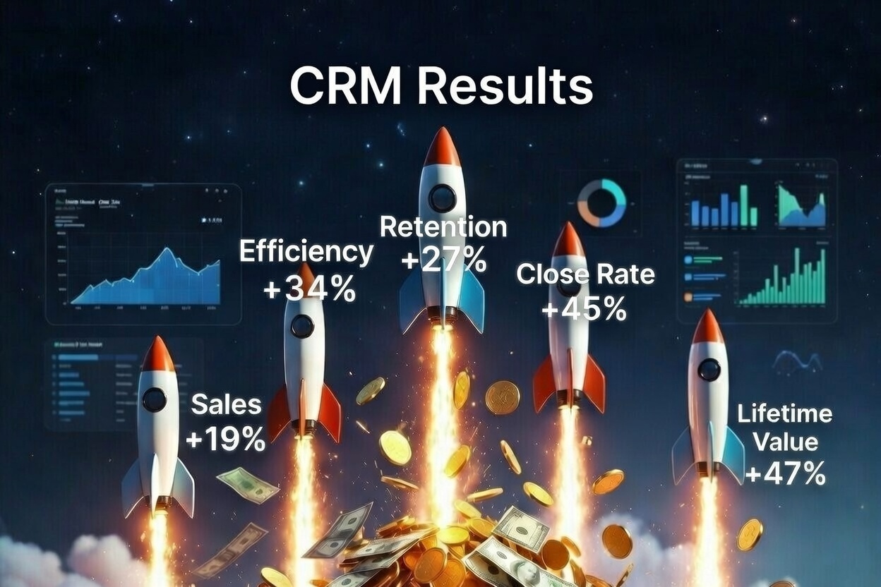 CRM ROI metrics exploding upward