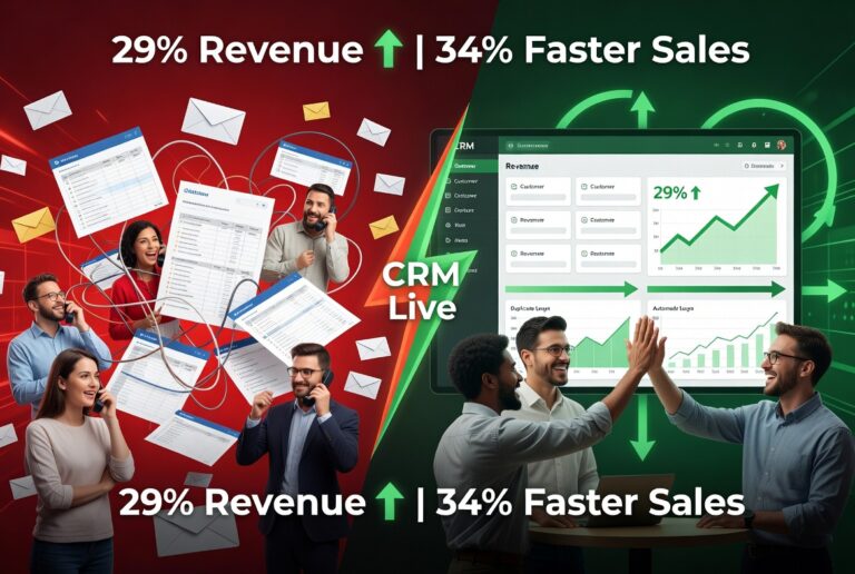 CRM business transformation revenue growth dashboard
