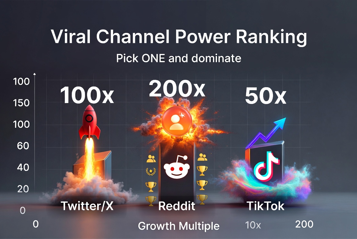 Channel viral potential bar race