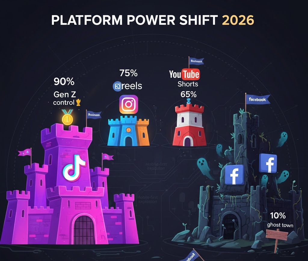 Gen Z platform dominance chart
