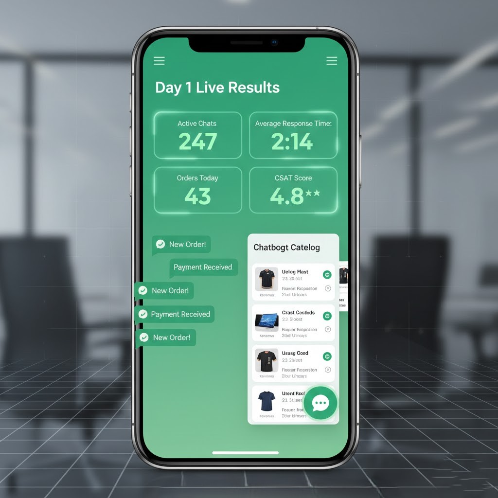 Live WhatsApp Business dashboard