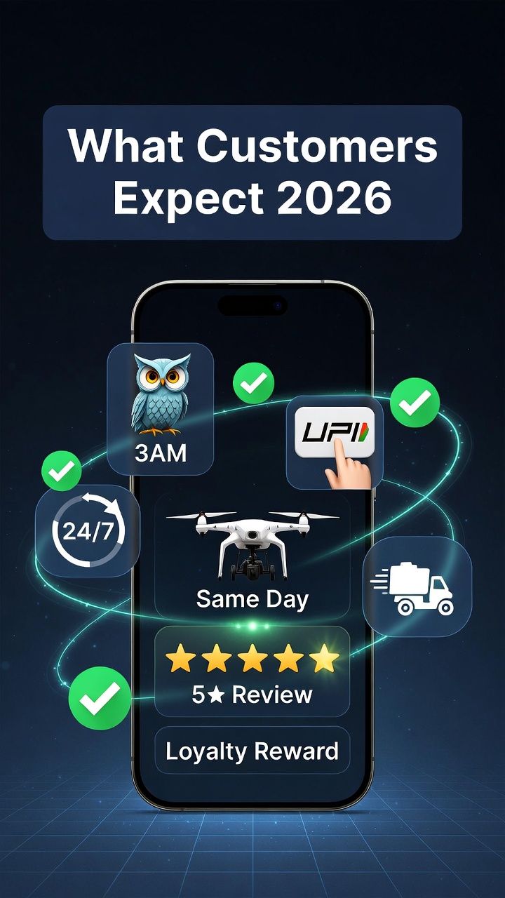 Modern shopping journey infographic