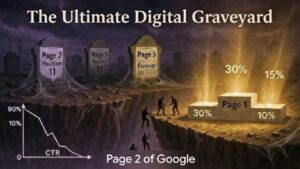 SEO page 2 graveyard vs page 1 visibility cliff