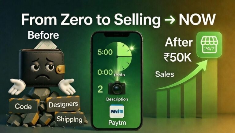 Start selling online in 5 minutes no tech skills